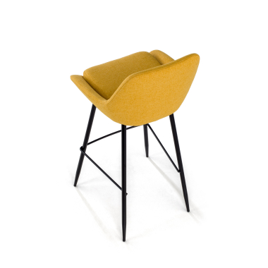 outlet silla de oficina amarillo giselle tela brazos fijos 7