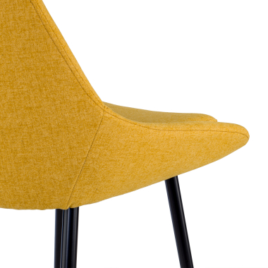 outlet silla de oficina amarillo giselle tela brazos fijos 8