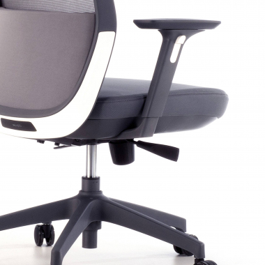 outlet silla de oficina gris five malla brazos moviles 5